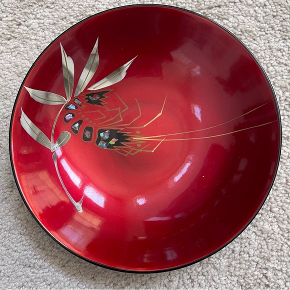 Vintage Japanese lacquerware plate - Picture 1 of 3